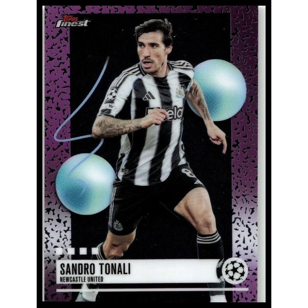 2025-26 Finest UEFA Sandro Tonali #395 Newcastle United Uncommon